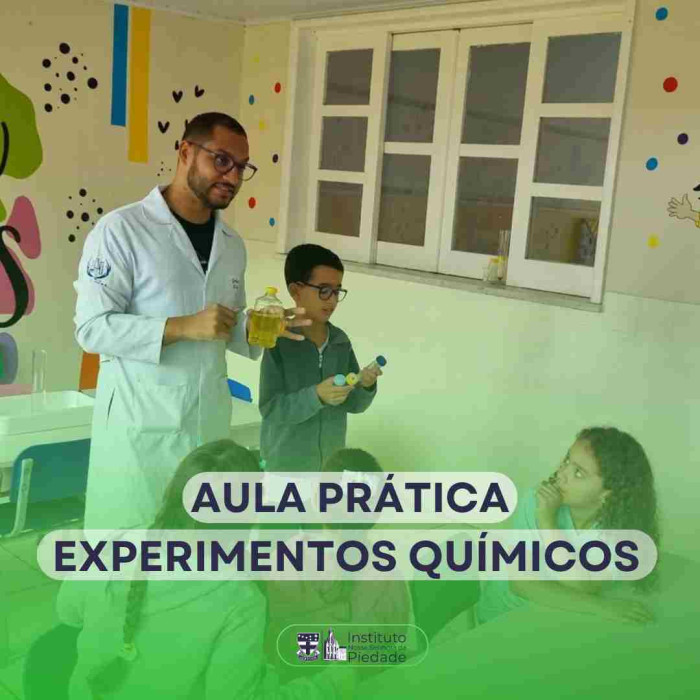 Aula de ciências - Experimentos químicos 