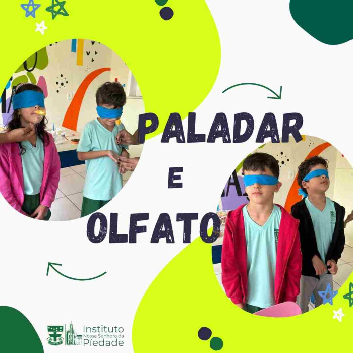 Explorando o paladar e olfato 