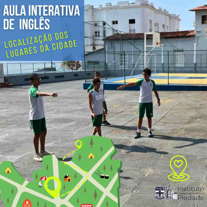 Aula interativa de inglês