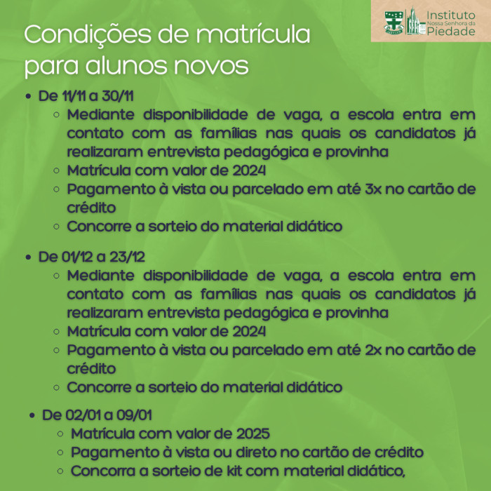 Matrículas 2025