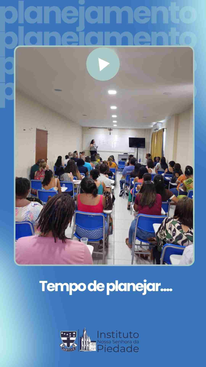 Tempo de planejar...