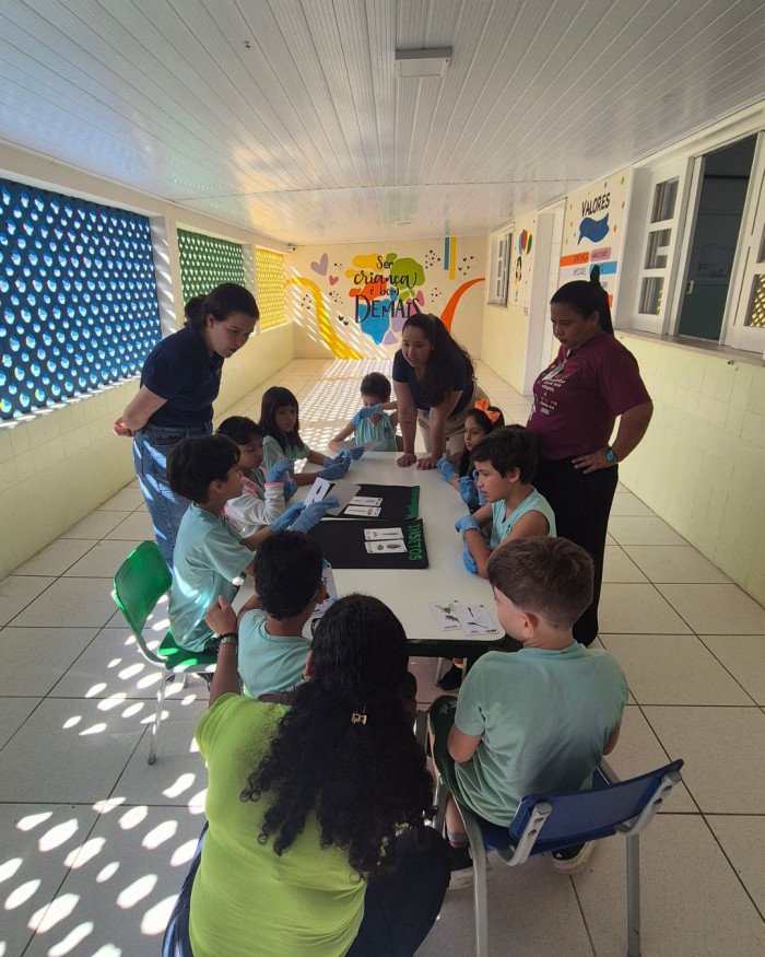 Pequenos cientistas em ação
