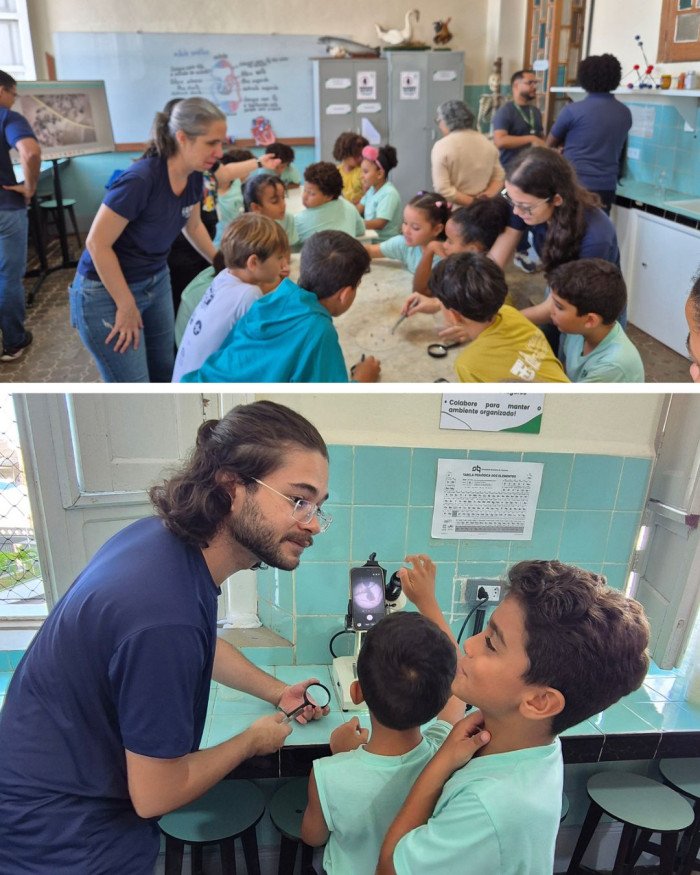 Pequenos cientistas em ação