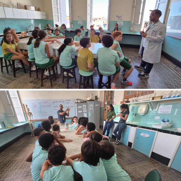 Aulas no laboratório