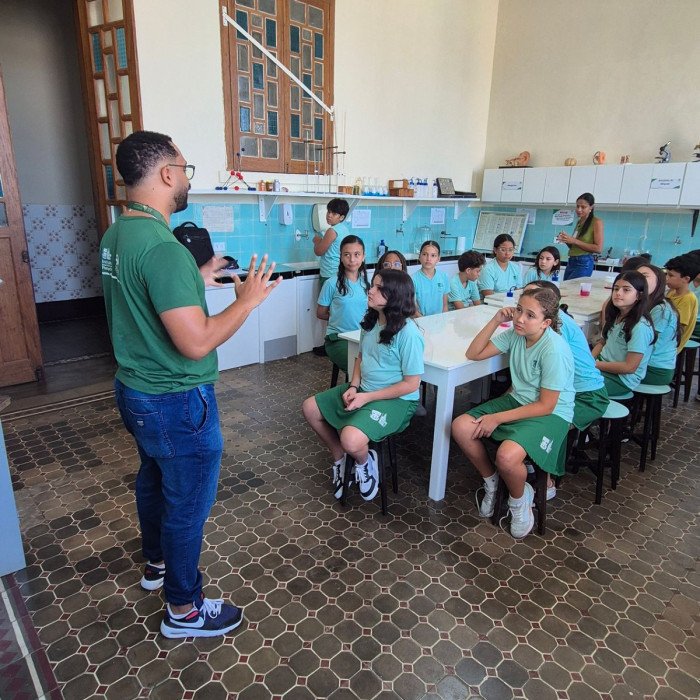 Aulas no laboratório