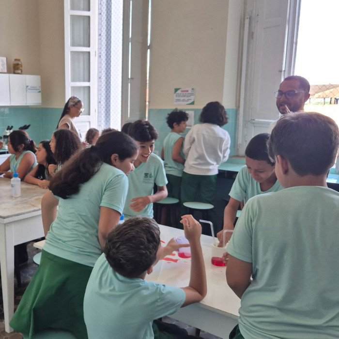 Aulas no laboratório