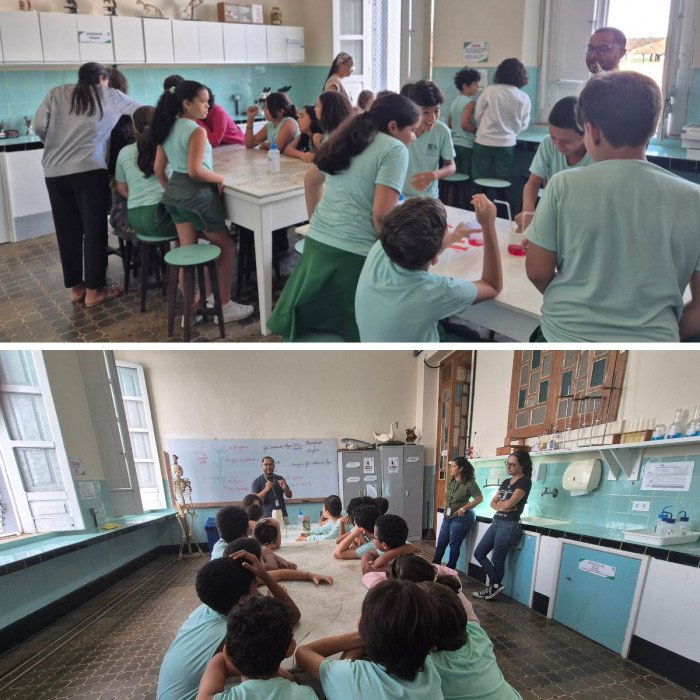 Aulas no laboratório