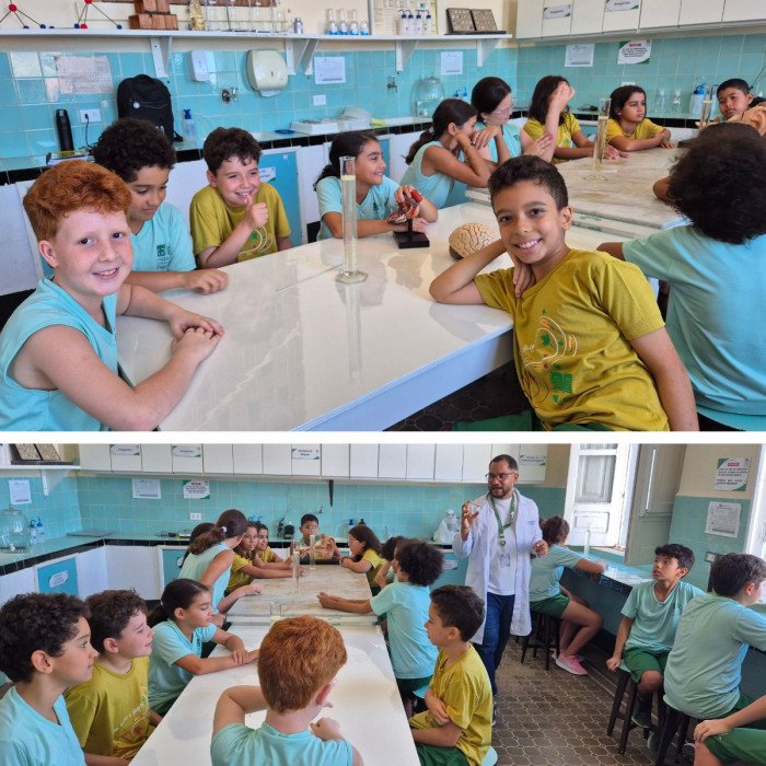 Aulas no laboratório