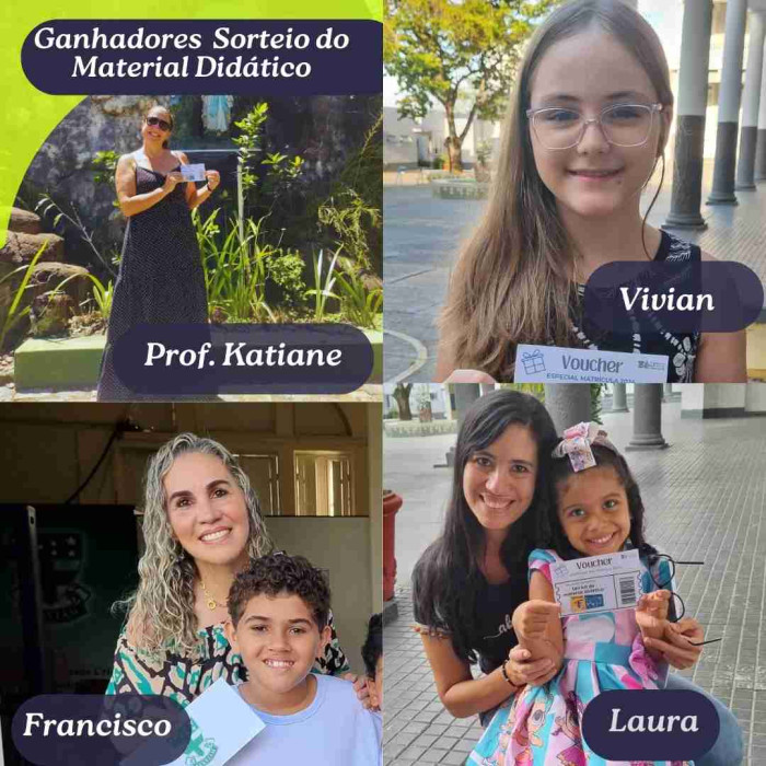 Ganhadores  - Sorteio Campanha de matrículas